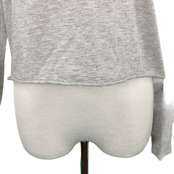 Love Tribe Gray Cherry Coke Long Sleeve Crop Top - Picture 3 of 10